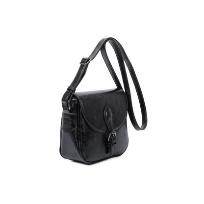 Seitenansicht  neuer Look Handtasche schwarz